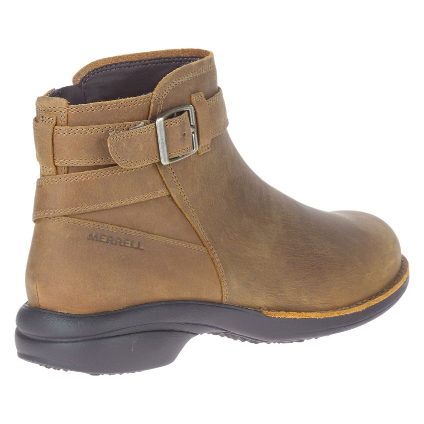 Bottes Merrell Andover Bluff Waterproof Marron Clair Femme | P.S.WETF